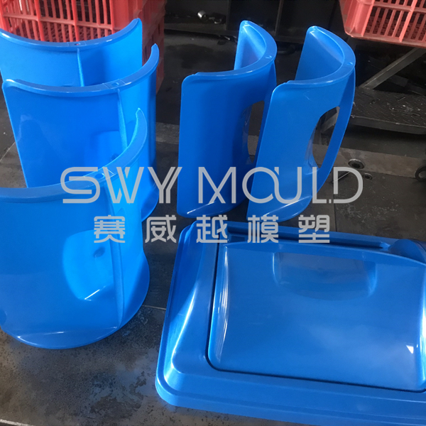Ash-bin Rotatable Cover Injection Mold