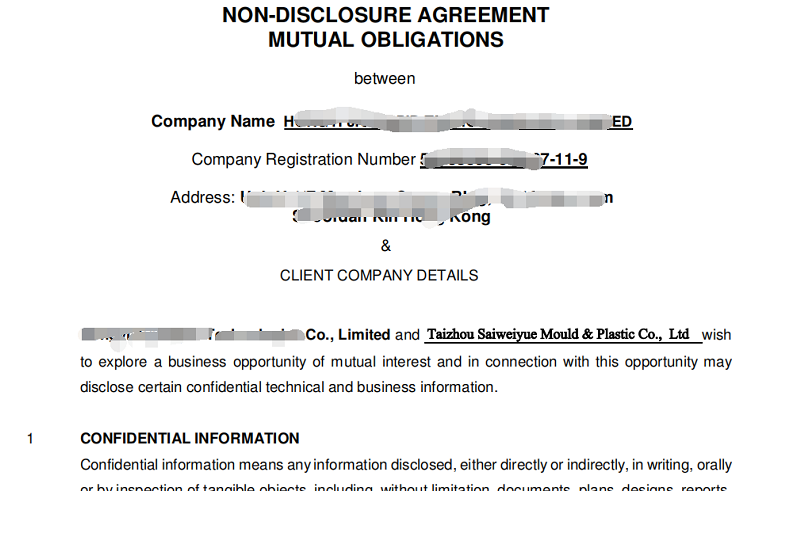 Matters Discussed Before Confirming A Mold Order