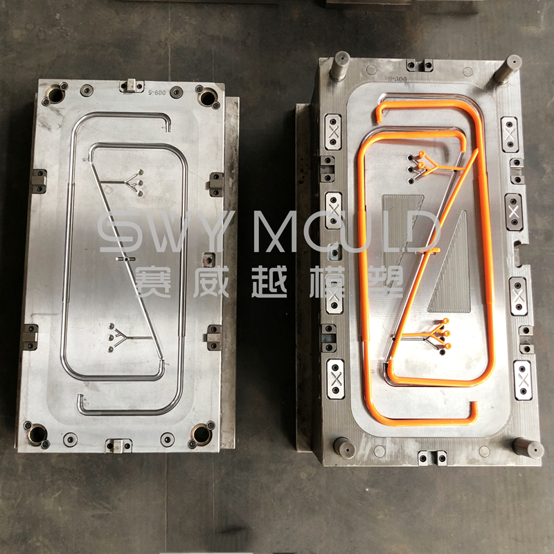 Rectangular Basket Plastic Handle Injection Molding