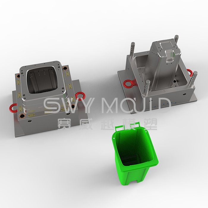 Plastic Outdoor Square Dustbin Mould