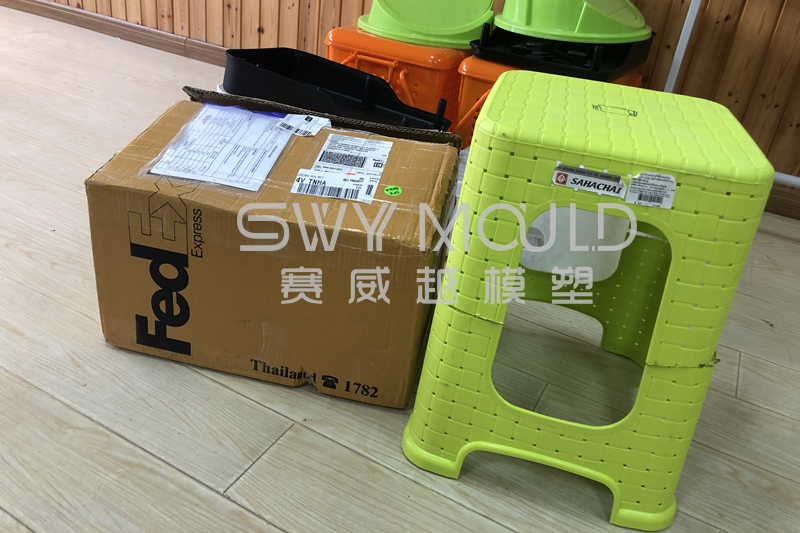 Injection Mould Of Plastic Stool Sample Sent From Thailand